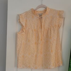 Loft Embroidered Top XL EUC